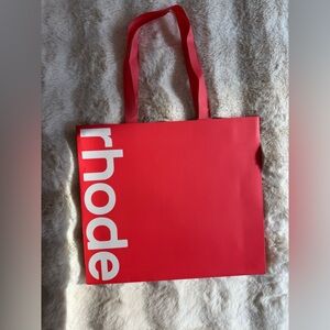 RHODE Bold Red Tote Bag